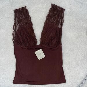 Free People Intimately Bittersweet  XS Lace Power Play Cami Party Intimate